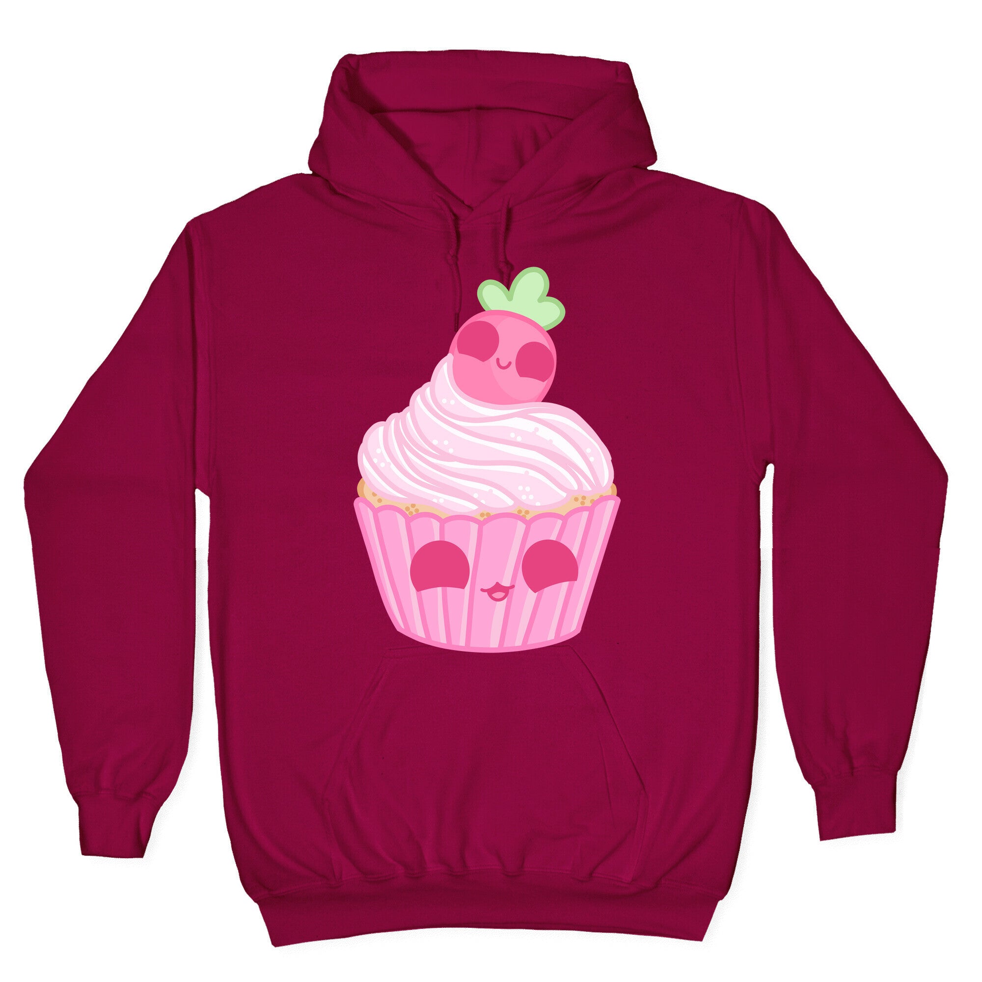 Kawaii Strawberry Cupcake Hoodie